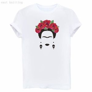 Frida Kahlo T Shirt Skull Earrings medium/large